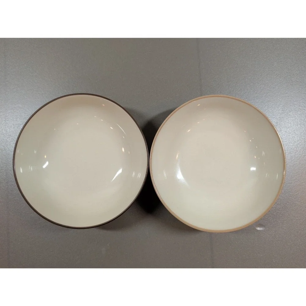 Noritake Colorwave‎ Small Bowls Set of 2 Chocolate 8046 Suede 8049 Stoneware Br